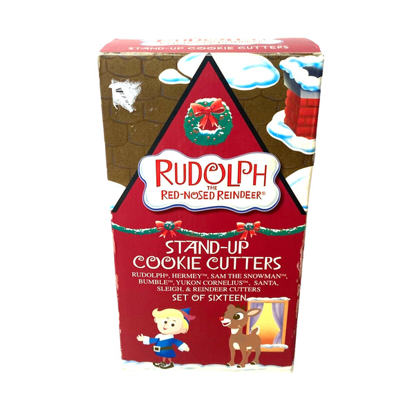 Rudolph The Red-Nosed Reindeer 16 Piece Stand-Up 3D Christmas Cookie Cutters - Picture 1 of 7